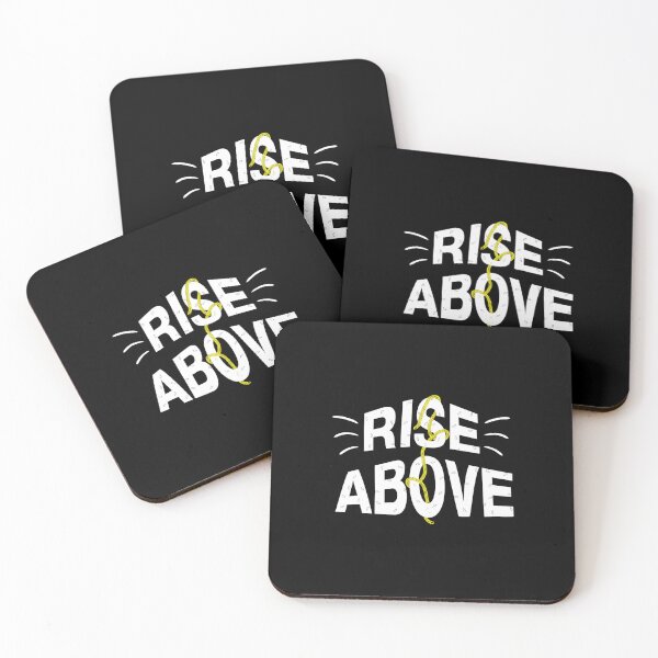 Item preview, Rise Above Grunge Streetwear Chain Graphic in white colour  designed and sold by Kitishop.