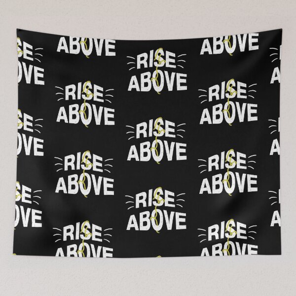 Item preview, Rise Above Grunge Streetwear Chain Graphic in white colour  designed and sold by Kitishop.
