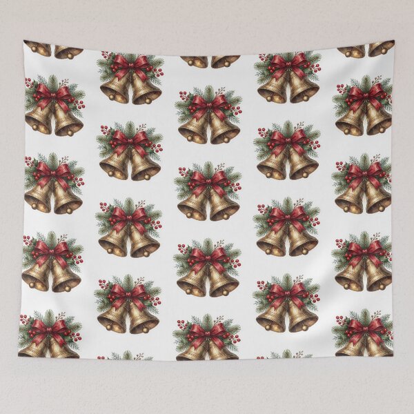 Item preview, Christmas Bells Sticker | Holiday Ribbon Decor designed and sold by AillustriaAK.