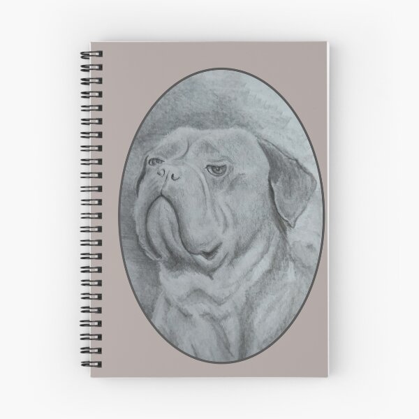 Item preview, Dog Pencil Sketch Portrait (Dogue de Bordeaux) designed and sold by Sky-99.