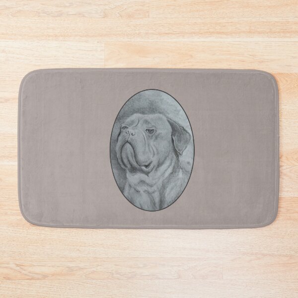 Item preview, Dog Pencil Sketch Portrait (Dogue de Bordeaux) designed and sold by Sky-99.