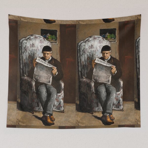 Item preview, The Artist's Father Reading a Newspaper designed and sold by artofuniverse.