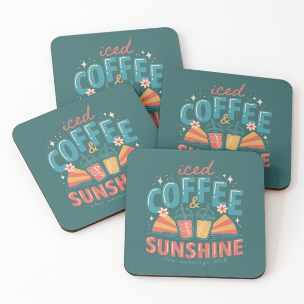 Item preview, Iced coffee and sun - Coffee and sunshine - Coffee lover -  Trendy summer - Summer graphic - Sunshine Vacation - Summer vibes - Summer travel - Iced coffee season designed and sold by JansenGS.