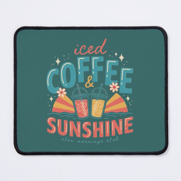 Item preview, Iced coffee and sun - Coffee and sunshine - Coffee lover - Trendy summer - Summer graphic - Sunshine Vacation - Summer vibes - Summer travel - Iced coffee season designed and sold by JansenGS.