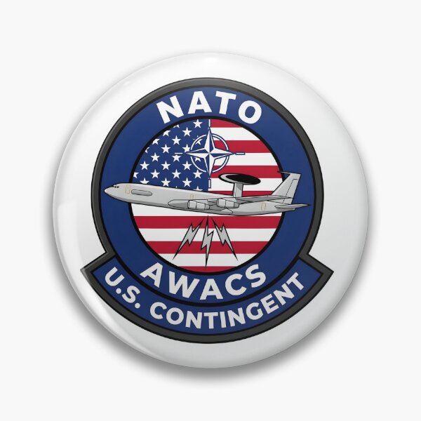 Item preview, NATO AWACS U.S. Contingent Military Patch designed and sold by CharlieDesings.