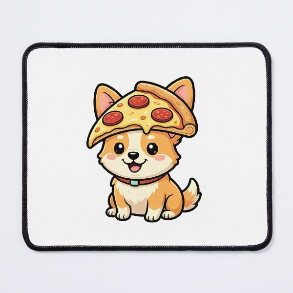 Item preview, Cute Kawaii Pepperoni Pizza Corgi Dog Sticker designed and sold by YALLABUY.