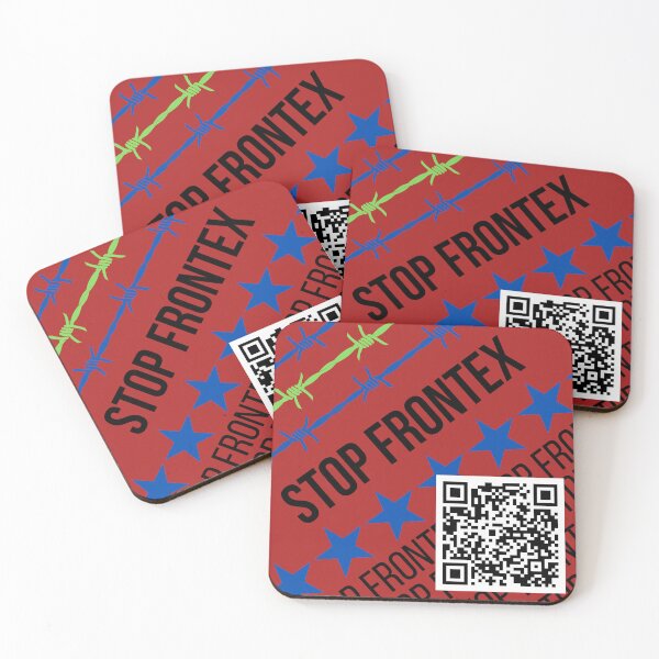 Item preview, "Stop Frontex" design - Antifa - AFA - 161 - FCK NZS - Refugees designed and sold by Sticks-Like-Gum.