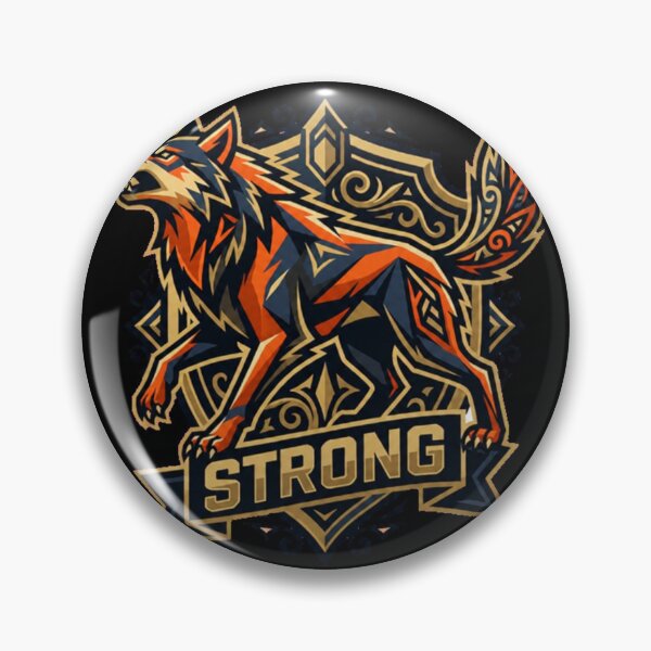 Artikelvorschau, Niedliches Wolfsdesign „Run With The Strong“ entworfen und verkauft von Henrysink.