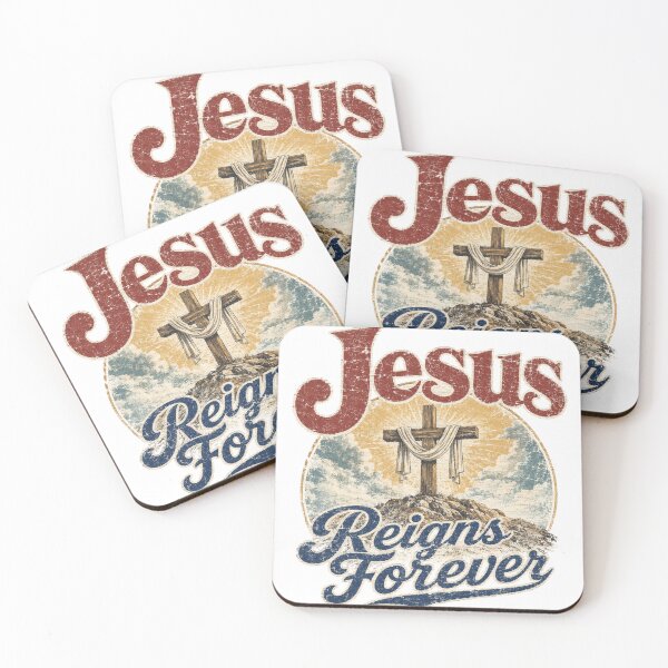 Item preview, Jesus Reigns Forever - Vintage Resurrection Cross Graphic designed and sold by Faithloveshop.
