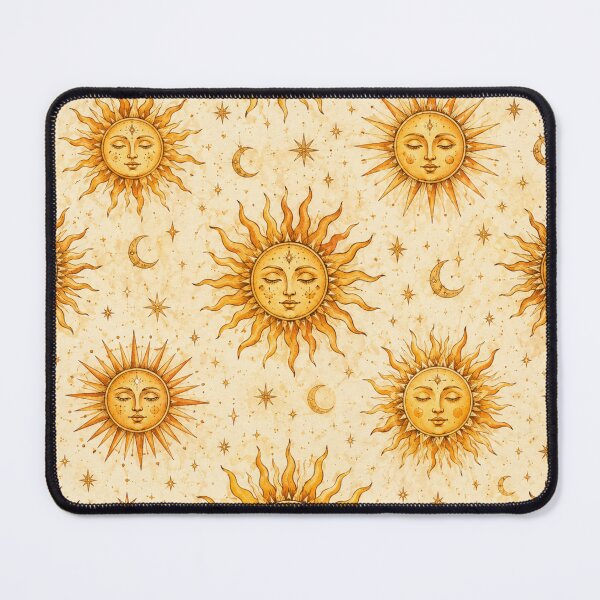 Item preview, Golden Celestial Suns | Watercolor Seamless Pattern designed and sold by ITSimagination.