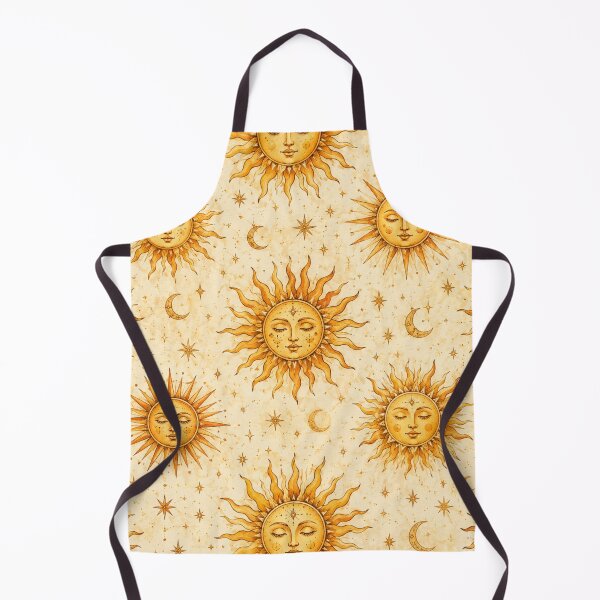 Item preview, Golden Celestial Suns | Watercolor Seamless Pattern designed and sold by ITSimagination.