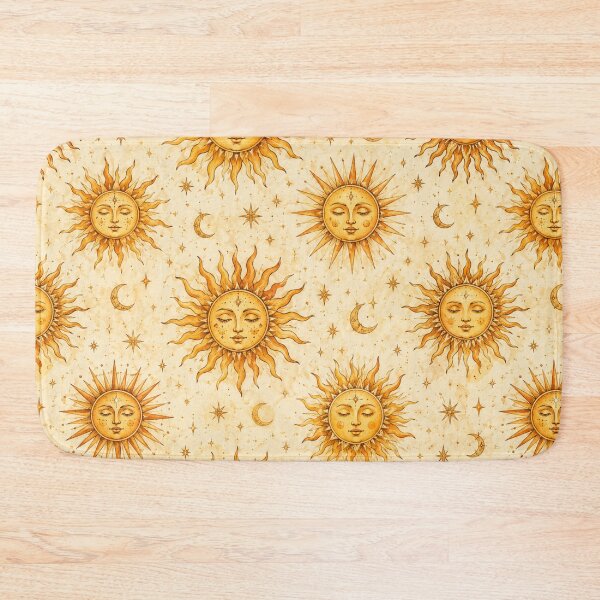 Item preview, Golden Celestial Suns | Watercolor Seamless Pattern designed and sold by ITSimagination.