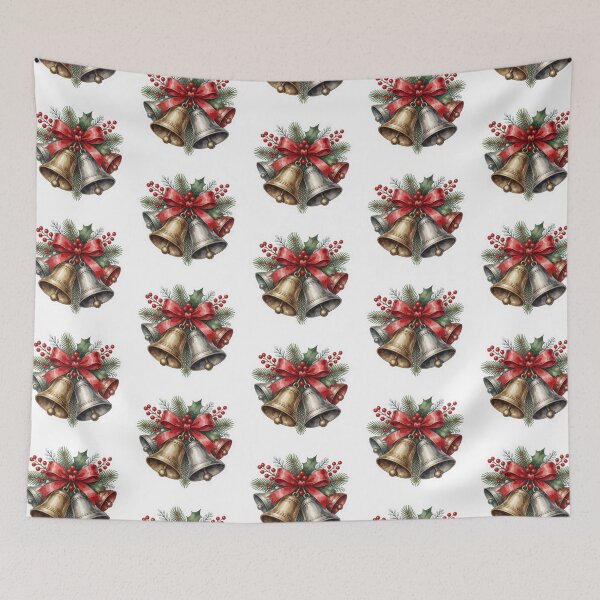 Item preview, Christmas Bells Sticker | Holiday Ribbon Decor designed and sold by AillustriaAK.
