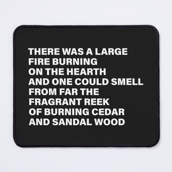 Item preview, The Fragrant Reek of Burning Cedar and Sandal Wood — The Odyssey Quote (Black Version) designed and sold by LiteraryRelics.