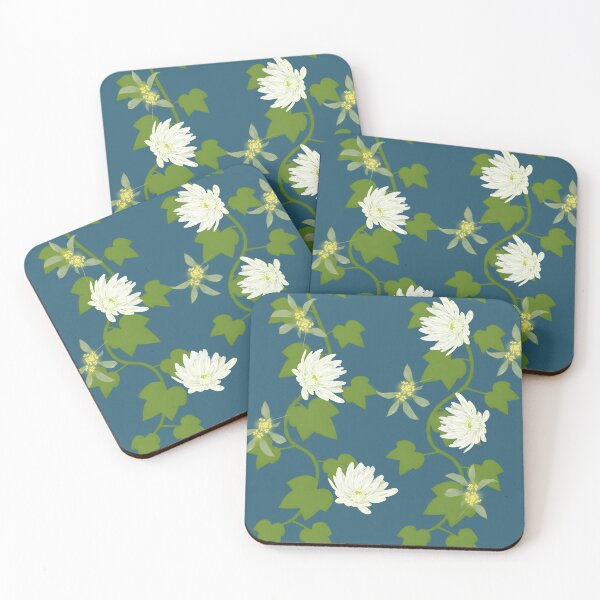 Item preview, white flowers with vine designed and sold by Sage2026.