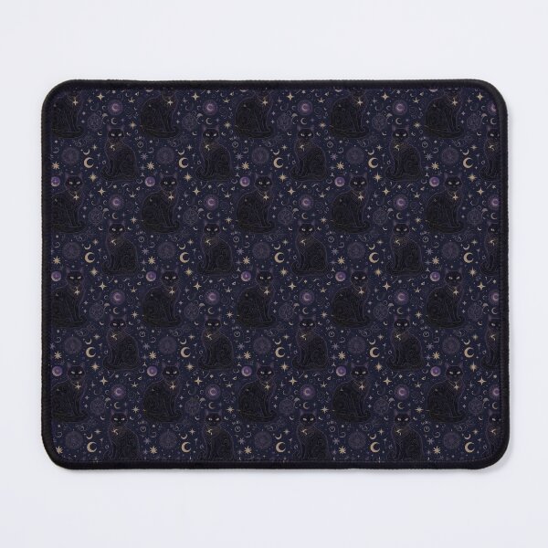 Item preview, Mystical Black Cats Celestial Seamless Pattern - Starry Moon Witchy Cat Design on Dark Background designed and sold by Pioneer Spirit Market.