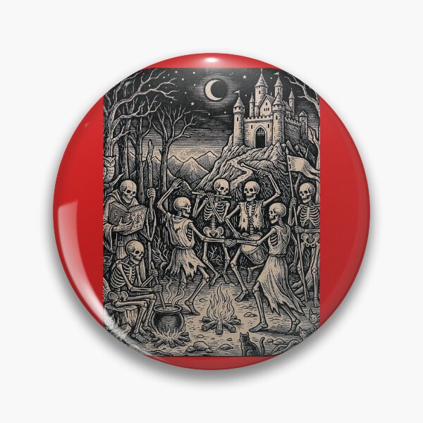 Item preview, Danse Macabre - Vintage Skeleton Woodcut designed and sold by Marginalia Workshop.