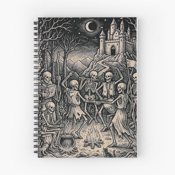 Item preview, Danse Macabre - Vintage Skeleton Woodcut designed and sold by Marginalia Workshop.