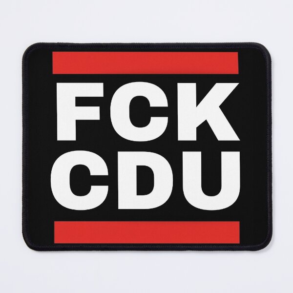 Item preview, "FCK CDU" design - Against party - Against conservatives - Left-wing designed and sold by Sticks-Like-Gum.