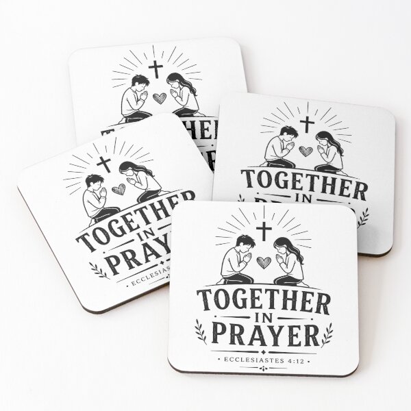 Item preview, Together In Prayer Christian Couple Design designed and sold by Daily Devotional Store.