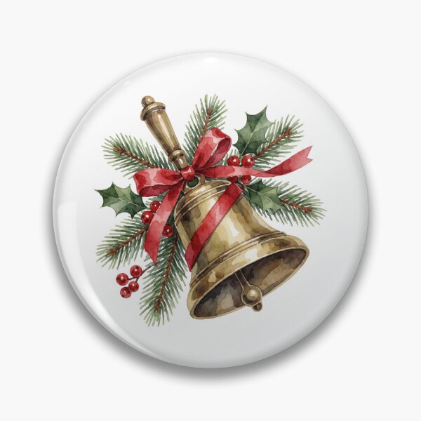 Item preview, Christmas Bells Sticker | Holiday Ribbon Decor designed and sold by AillustriaAK.