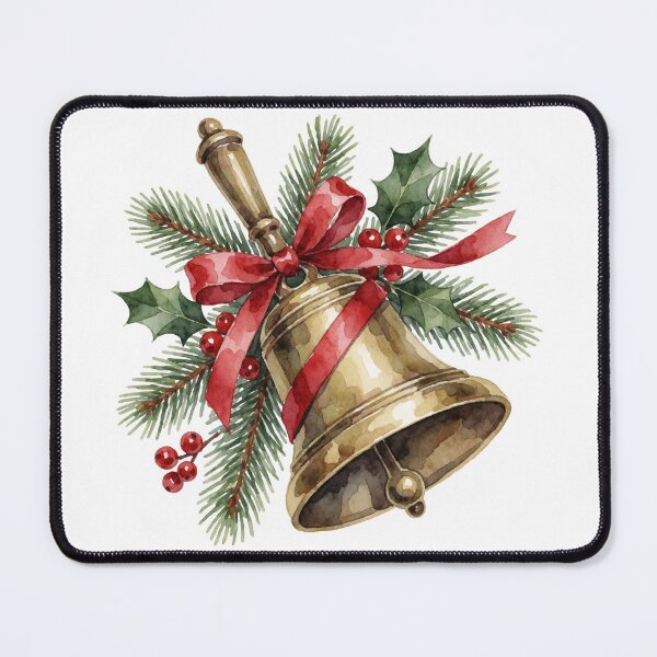 Item preview, Christmas Bells Sticker | Holiday Ribbon Decor designed and sold by AillustriaAK.