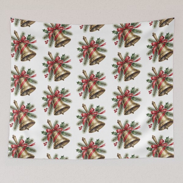 Item preview, Christmas Bells Sticker | Holiday Ribbon Decor designed and sold by AillustriaAK.