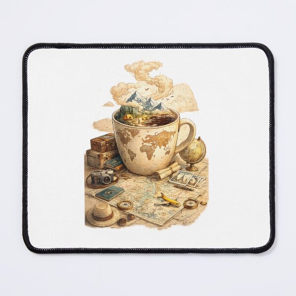 Item preview, Wanderlust Journey With Coffee Moments designed and sold by ali prints.