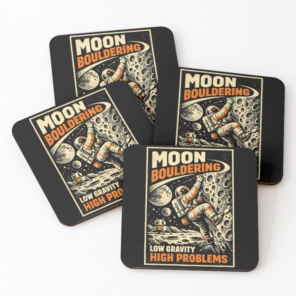Item preview, Moon Bouldering: Vintage Astronaut Climbing Shirt designed and sold by Pineapple-Tree.