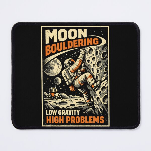 Item preview, Moon Bouldering: Vintage Astronaut Climbing Shirt designed and sold by Pineapple-Tree.