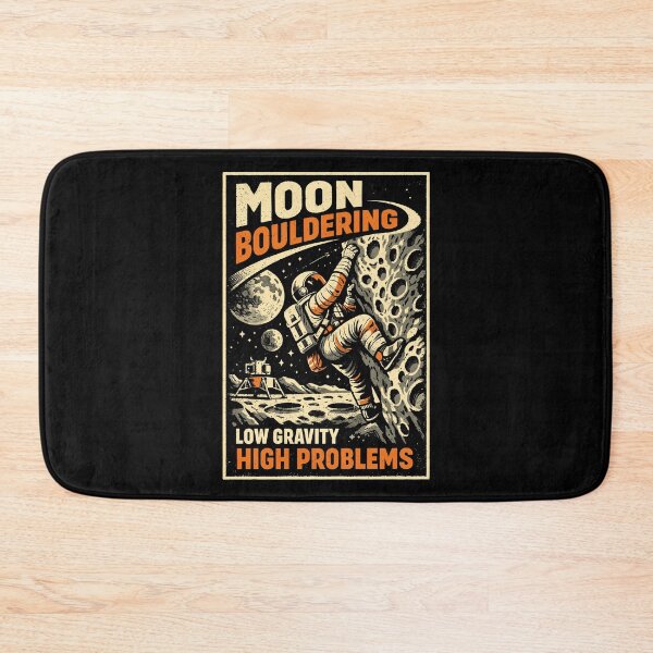 Item preview, Moon Bouldering: Vintage Astronaut Climbing Shirt designed and sold by Pineapple-Tree.