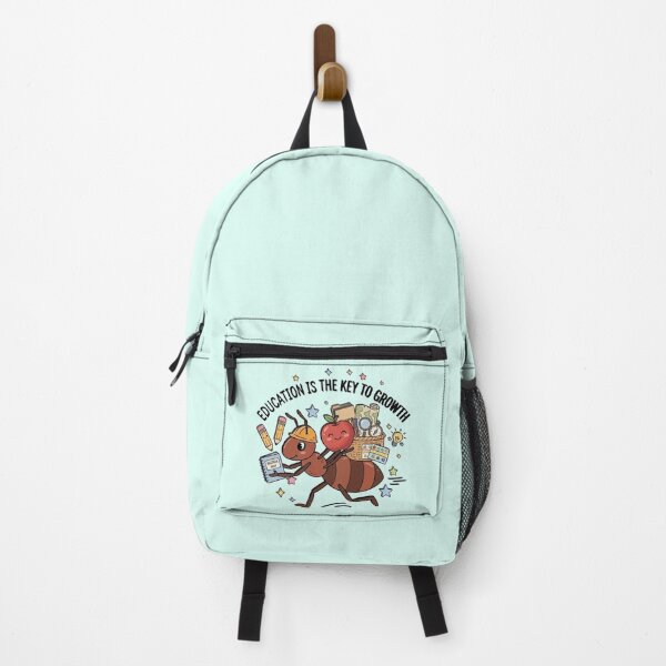 Item preview, Cute Ant Student Back to School Illustration - "Education is the Key to Growth"Educational & Motivational Graphic designed and sold by NinaCreator.