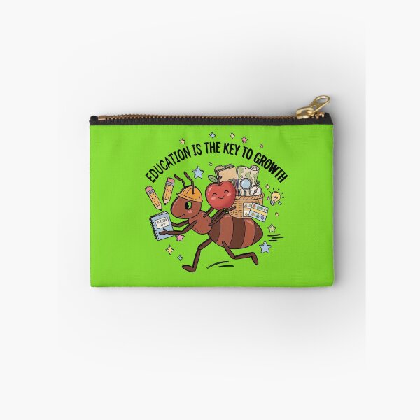 Item preview, Cute Ant Student Back to School Illustration - "Education is the Key to Growth"Educational & Motivational Graphic designed and sold by NinaCreator.