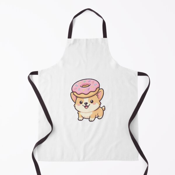 Item preview, Cute Kawaii Pink Donut Corgi Dog Sticker designed and sold by YALLABUY.