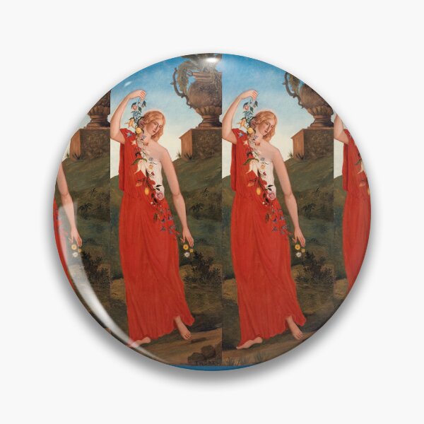 Item preview, Allegory of Spring Woman in Red designed and sold by artofuniverse.