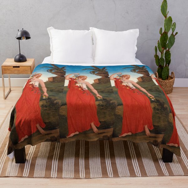 Item preview, Allegory of Spring Woman in Red designed and sold by artofuniverse.