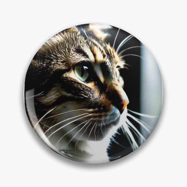 Item preview, Animals - Tabby Cat, Feline Portrait with an Intense Gaze designed and sold by DoodyPets.
