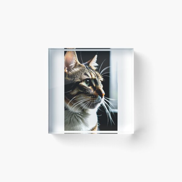Item preview, Animals - Tabby Cat, Feline Portrait with an Intense Gaze designed and sold by DoodyPets.