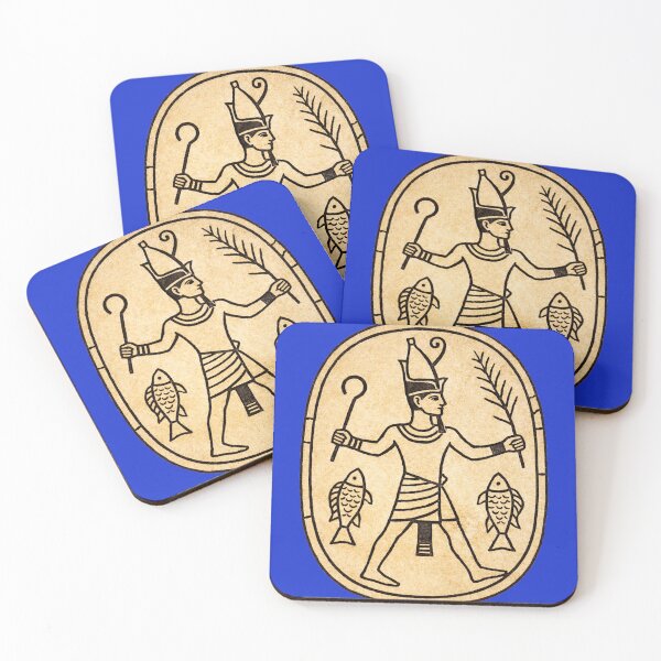 Item preview, Golden Pharaoh Seal Emblem | Ancient Egypt Insignia Symbolism designed and sold by Based History.