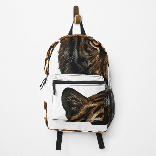 Item preview, FIERCE Tiger Half Face Claw Mark Wildlife Typography designed and sold by Presshue.