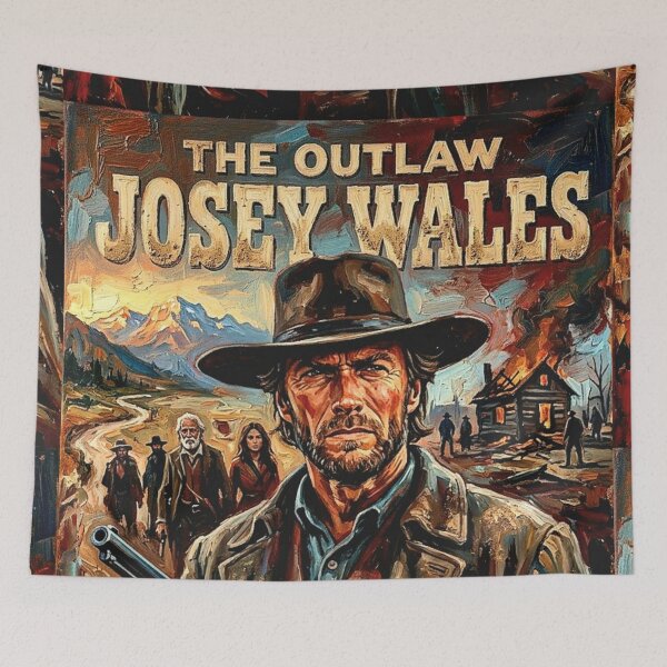 Item preview, Endure and Survive – The Outlaw Josey Wales Fine Art Print designed and sold by Art's Diner.
