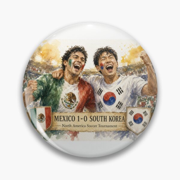 Item preview, Mexico vs South Korea Mexican Celebration designed and sold by BrickByDream.