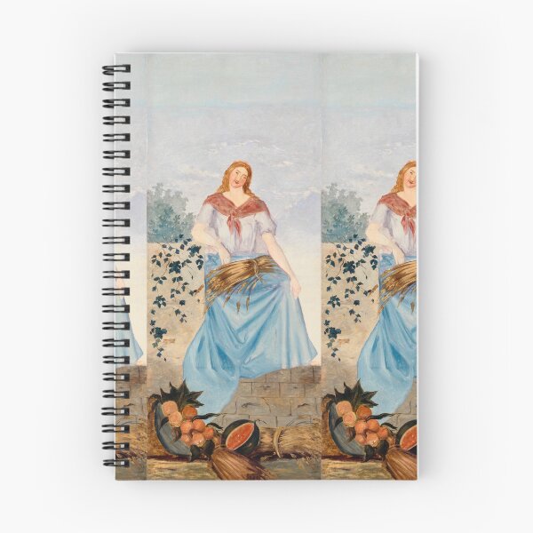 Item preview, Woman with Wheat Sheaf and Fruit Harvest designed and sold by artofuniverse.