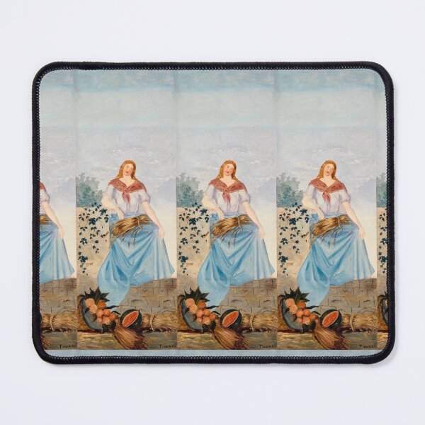 Item preview, Woman with Wheat Sheaf and Fruit Harvest designed and sold by artofuniverse.