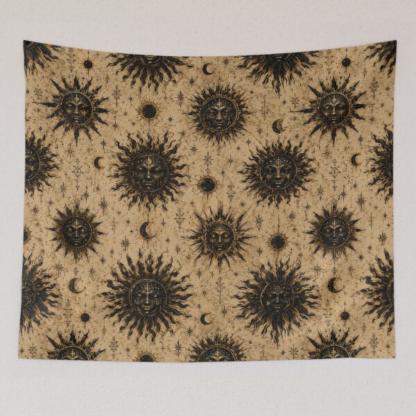 Item preview, Grimdark Suns of the Forgotten Age | Celestial Seamless Pattern designed and sold by ITSimagination.