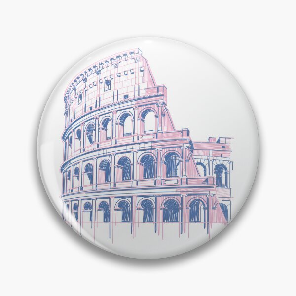 Item preview, Pastel Colosseum Sketch – Simple Rome Landmark Illustration designed and sold by EmeraldeaArt.