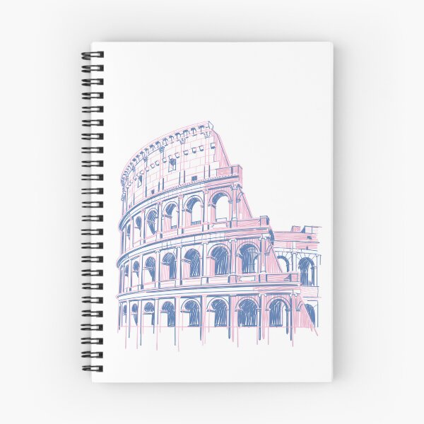 Item preview, Pastel Colosseum Sketch – Simple Rome Landmark Illustration designed and sold by EmeraldeaArt.