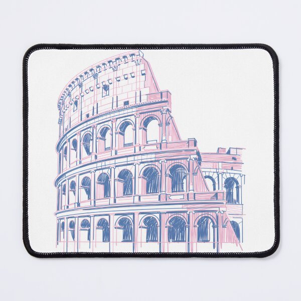 Item preview, Pastel Colosseum Sketch – Simple Rome Landmark Illustration designed and sold by EmeraldeaArt.