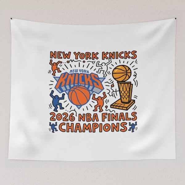 Item preview, New York Knicks 2026 NBA Finals Champions Keith Haring Style Classic T-Shirt designed and sold by Young-Vibes.