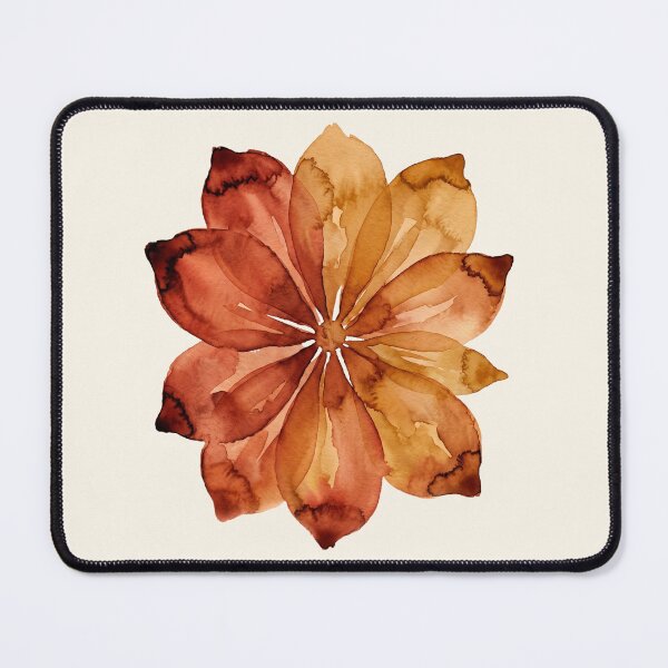 Item preview, Minimalist Terracotta Flower Watercolor Botanical designed and sold by MoonOpuluna.